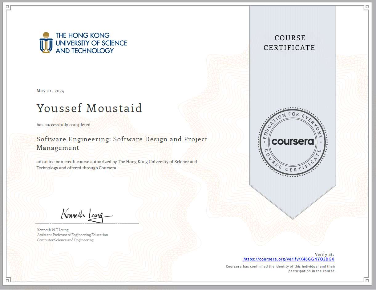 Software Engineering: Software Design and Project Management